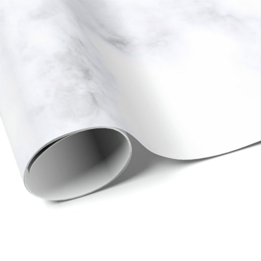 Elegant chick white pastel roze marmer geometrisch cadeaupapier (Rol Hoek)