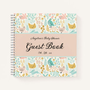Elegant Chicken Baby shower Gastenboek Notitieboek