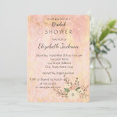 Elegant ChicRose Marble Floral Vrijgezellenfeest Kaart (Staand voorkant)