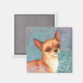 Elegant Chihuahua Magneet (Voorkant / Achterkant)