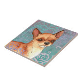 Elegant Chihuahua Tegeltje (Zijkant)