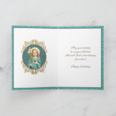 Elegant Child Virgin Mary  Religieuze Kaart (Binnen)