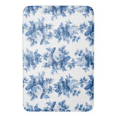 Elegant  China Blue Rozen Badmat (Voorkant Verticaal)
