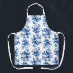 Elegant  China Blue Rozen Schort<br><div class="desc">Elegant en kikkerrijen van roemeense schildklierblauwe  rozen en bladeren op een schone witte achtergrond. De kleur van de riem is klantgericht.</div>