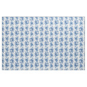 Elegant China Blue Rozen Stof (Yard (91,4 cm))