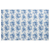 Elegant China Blue Rozen Stof (Fat Quarter)
