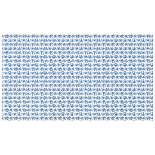 Elegant China Blue Rozen Tafelkleed (Voorkant (Horizontaal))