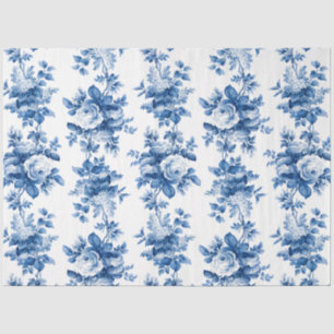 Elegant  China Blue Rozen Tissuepapier