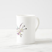 Elegant China Cup Porselein Kop (Voorkant rechts)