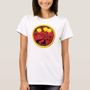 Elegant Chinees Nieuwjaar Ox Gold Lantern T-shirt