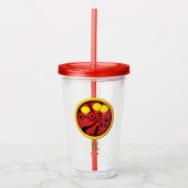 Elegant Chinees Nieuwjaar Rat Gold Lantern Acryl Drinkbeker (Voorkant)