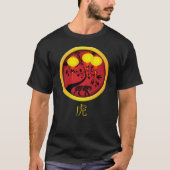 Elegant Chinees Nieuwjaar Tijgergoudlampions T-shirt (Voorkant)