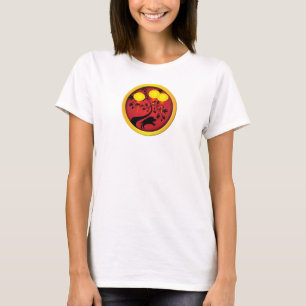Elegant Chinees nieuwjaar varkensgoudlampions T-shirt