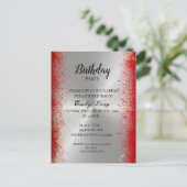 Elegant Chinese chrysanthemum - verjaardagsuitnodi Briefkaart (Staand voorkant)