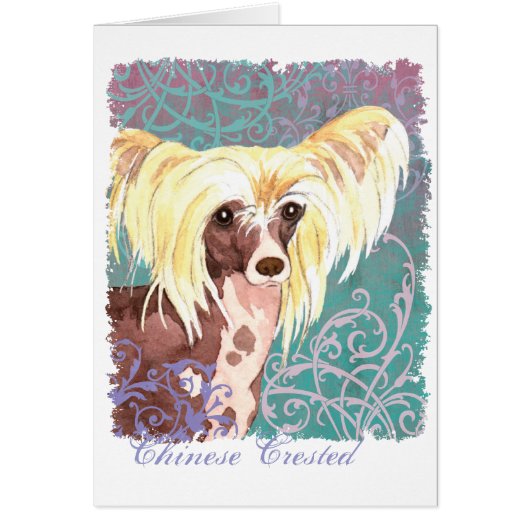 Elegant Chinese Crested Kaart (Voorkant)