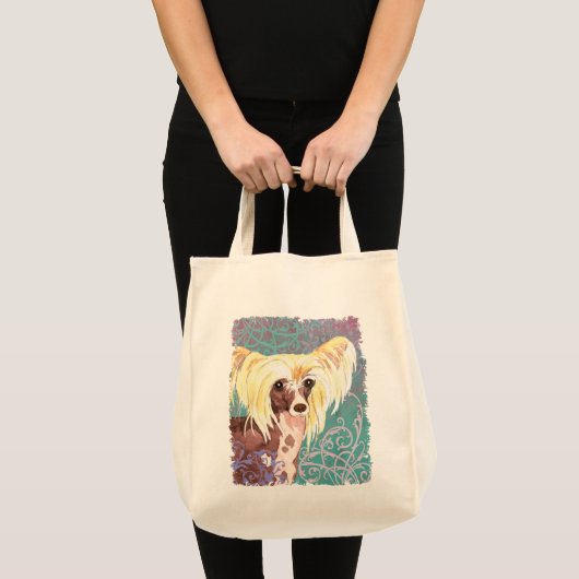 Elegant Chinese Crested Tote Bag (Voorkant (product))