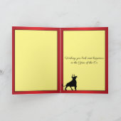 Elegant Chinese New Year Ox Gold Lanterns Feestdagen Kaart (Binnen)