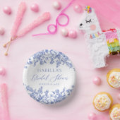 Elegant Chinoise Dusty Blue Floral Vrijgezellenfee Papieren Kommen (Feest)