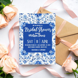 Elegant Chinoiserie Bridal Shower Invitation Kaart