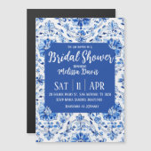 Elegant Chinoiserie Bridal Shower Invitation Magnetische Uitnodiging (Voorkant / Achterkant)