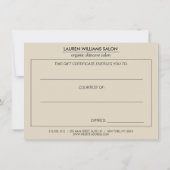 Elegant Chinoiserie Floral Pattern Gift Kaart (Achterkant)