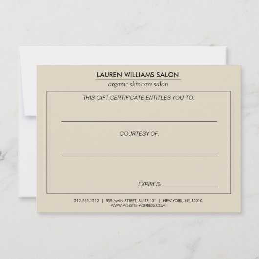 Elegant Chinoiserie Floral Pattern Gift Kaart (Achterkant)