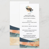 Elegant Chinoiseries Asian Wedding Menu (Voorkant / Achterkant)