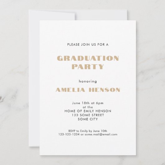 Elegant chique Afstudeerder foto boog Afstuderen Kaart (Achterkant)