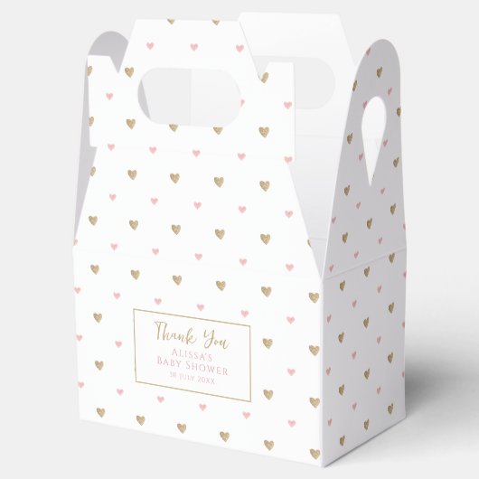 Elegant chique Baby shower Bedankdoosjes (Geopend)