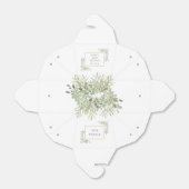 Elegant chique Baby shower groen gunstbox Bedankdoosjes (Uitgevouwen)
