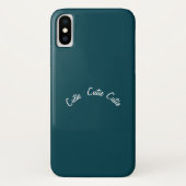 Elegant chique blauw Blauwgroen Case-Mate iPhone Case (Achterkant)