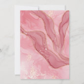 Elegant chique blush roze Waterverf 21e verjaardag Kaart (Achterkant)