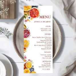 Elegant & Chique Boho bij Wildflower Trouwtafel Menu