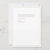 Elegant chique bruine bruiloft bedankkaart (Achterkant)