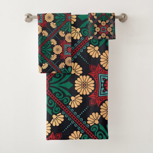 Elegant chique decoratieve tegel bad handdoek (Insitu)