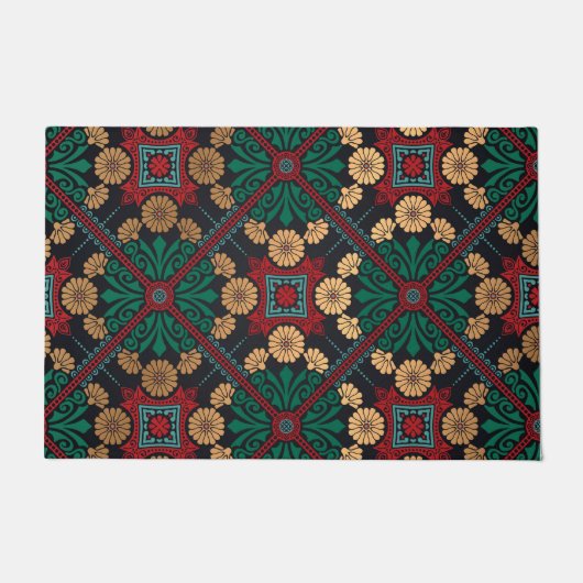 Elegant chique decoratieve tegel deurmat (Voorkant)