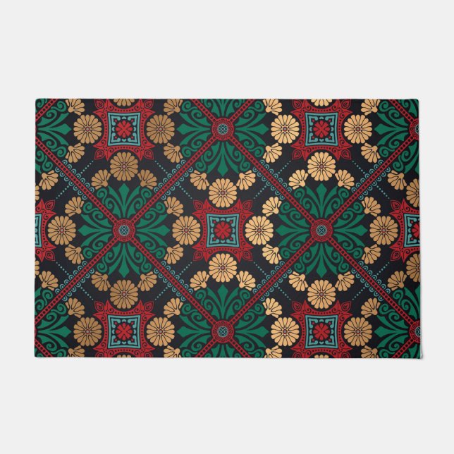 Elegant chique decoratieve tegel deurmat (Voorkant)