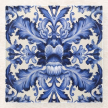 Elegant chique Delfts Blauw Bloem