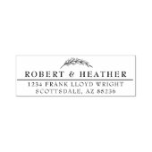 Elegant chique formeel gepersonaliseerd retour adr  zelfinktende stempel (Design)