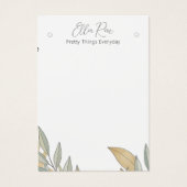 Elegant chique gebladerte runway patroon visitekaartje (Voorkant)