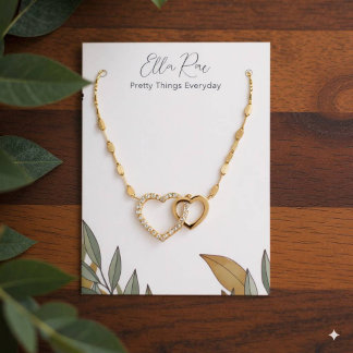 Elegant chique gebladerte runway patroon visitekaartje