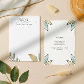 Elegant chique gebladerte runway patroon visitekaartje