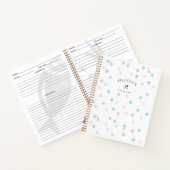  Elegant Chique Girly Pastel Polka Dot Recept Notitieboek (Binnen)