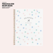  Elegant Chique Girly Pastel Polka Dot Recept Notitieboek