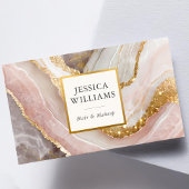 Elegant chique goud glitter marmer modern visitekaartje