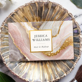 Elegant chique goud glitter marmer modern visitekaartje