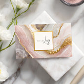 Elegant chique goud glitter marmer moderne Logo Visitekaartje