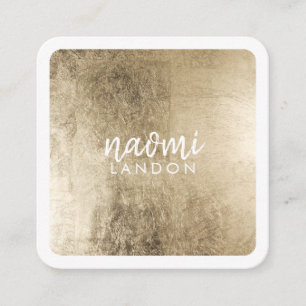 Elegant chique goud modern vierkant minimalistisch vierkante visitekaartje