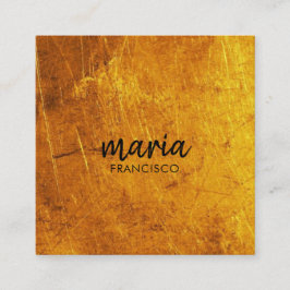 Elegant chique goud modern vierkant minimalistisch vierkante visitekaartje