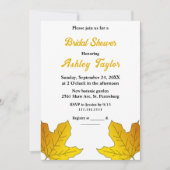 Elegant chique gouden bladeren Herfst bloemig Vrij Kaart (Voorkant)